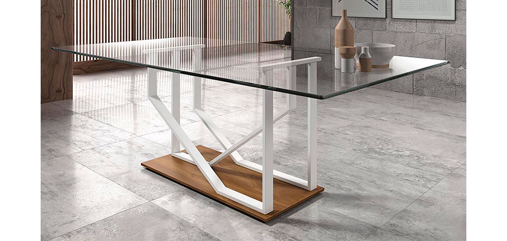 Tao, mesa de diseño de cristal
